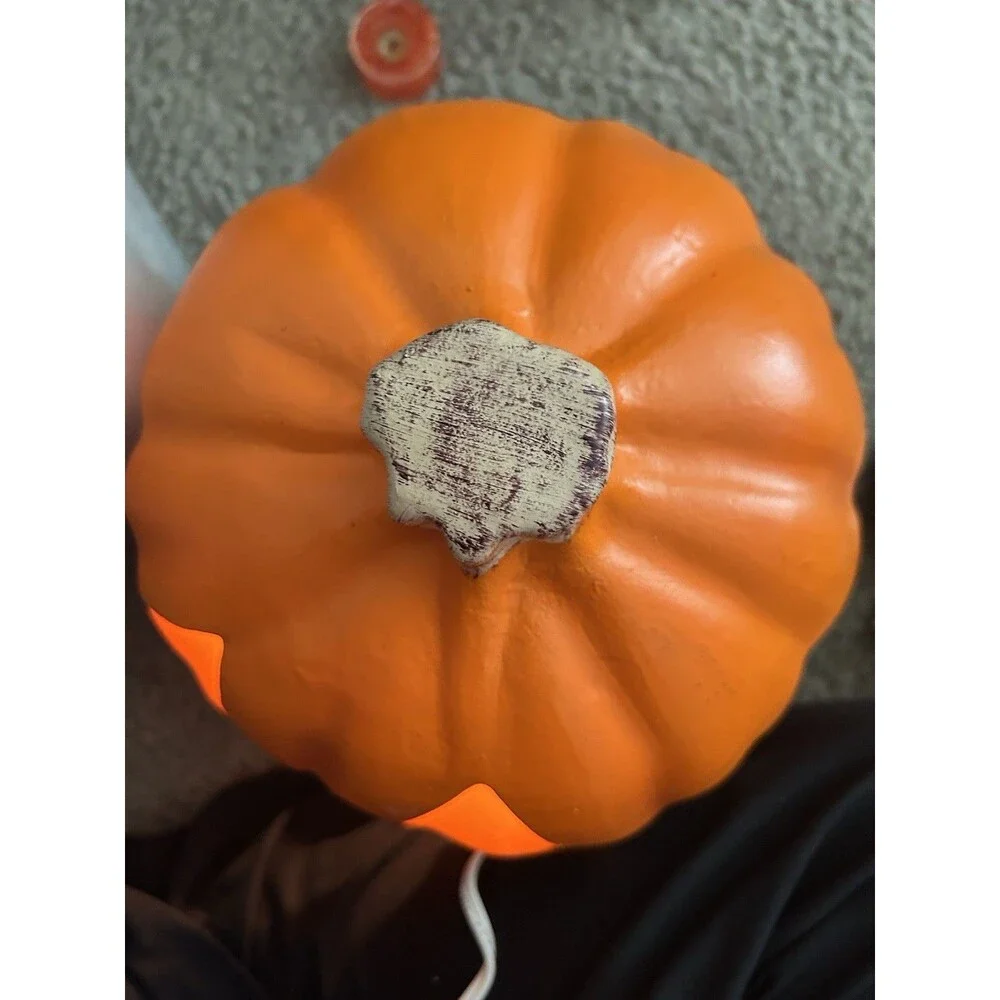 Vintage 1998 Paper Magic Group lighted Halloween Pumpkin, Tested!
